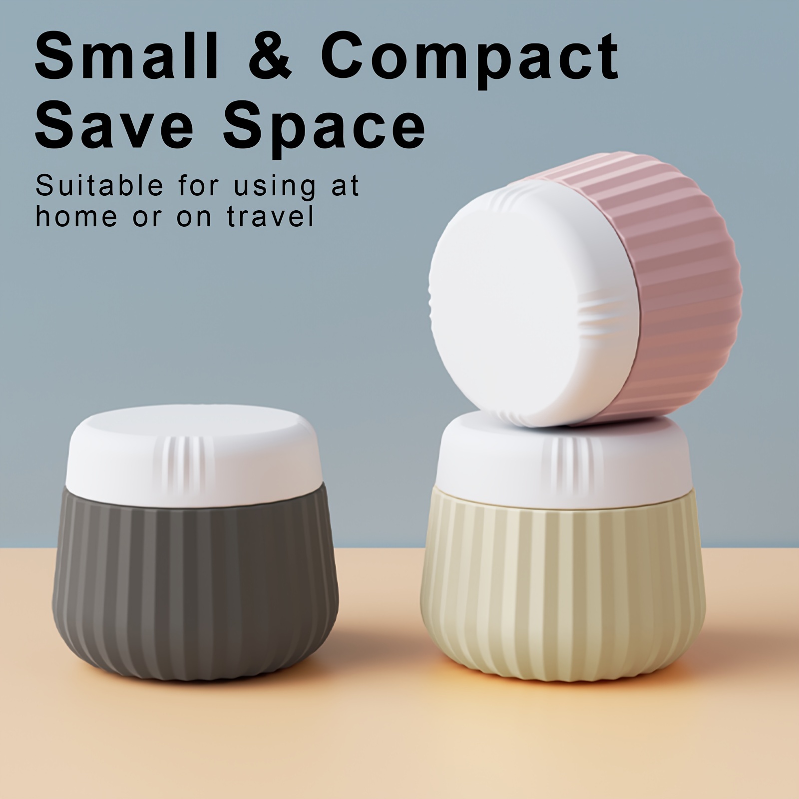 Travel Accessories Toiletry Bag - Travel Toiletries Containers, Silicone Cream Jars,