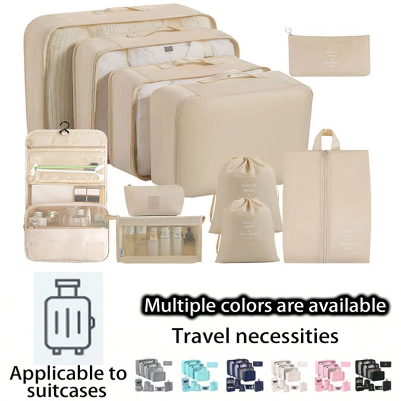 Travel Accessories Toiletry Bag - Travel Storage Bags Set 7/8/9/10-Piece Digital