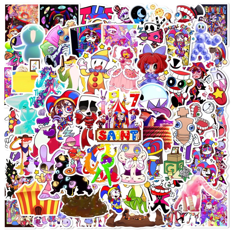 Travel Accessories Cute - 60PCS Cute The Amazing Digital Circus