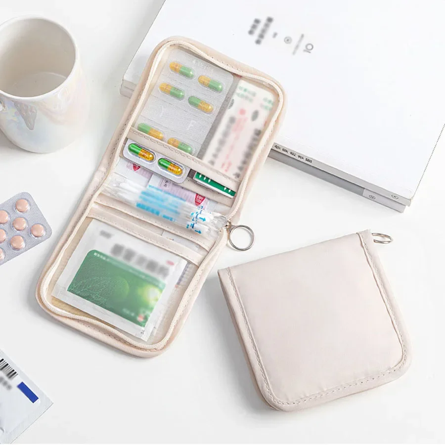 Travel Ziplock Bags - Mini Medical Pouch Portable Foldable Large