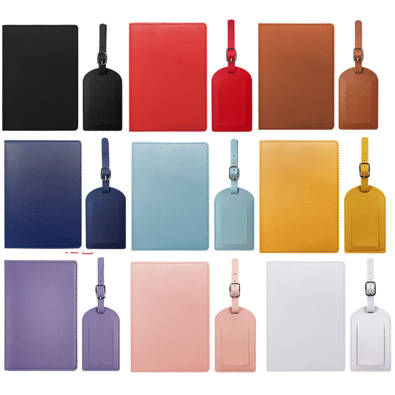 Travel Accessories In Bulk - Travel PU Passport Cover Luggage Tags