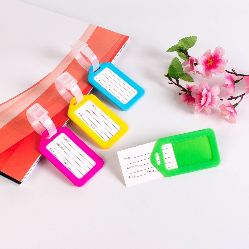 Travel Accessories Bag For Men - 5PCS Luggage Tag Boarding Shipping Plastic