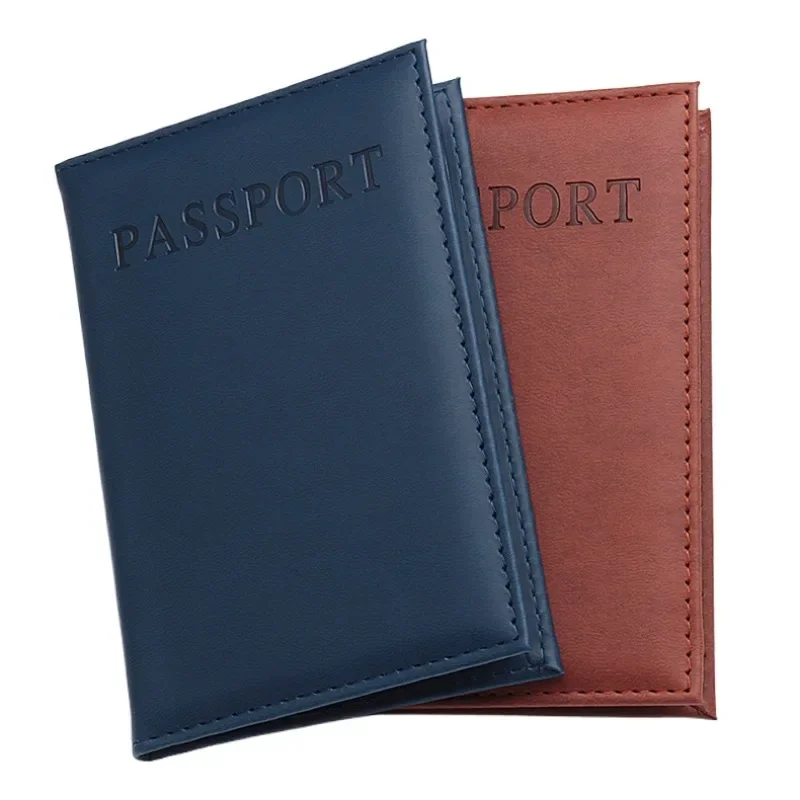 Travel Accessories In Bulk - 1pc PU Leather Possport Cover Case