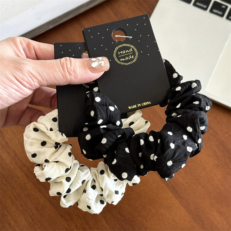 Travel Accessories For Elderly - 11cm/14cm Dot Cloth Scrunchies Women Girls
