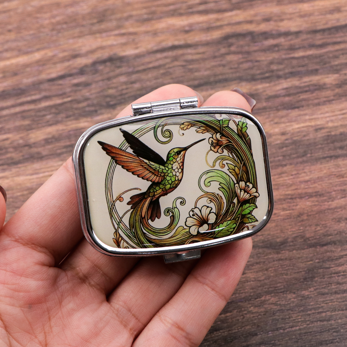 Travel Accessories In Bulk - Cute Bird Cartoon Travel Pill Organizer