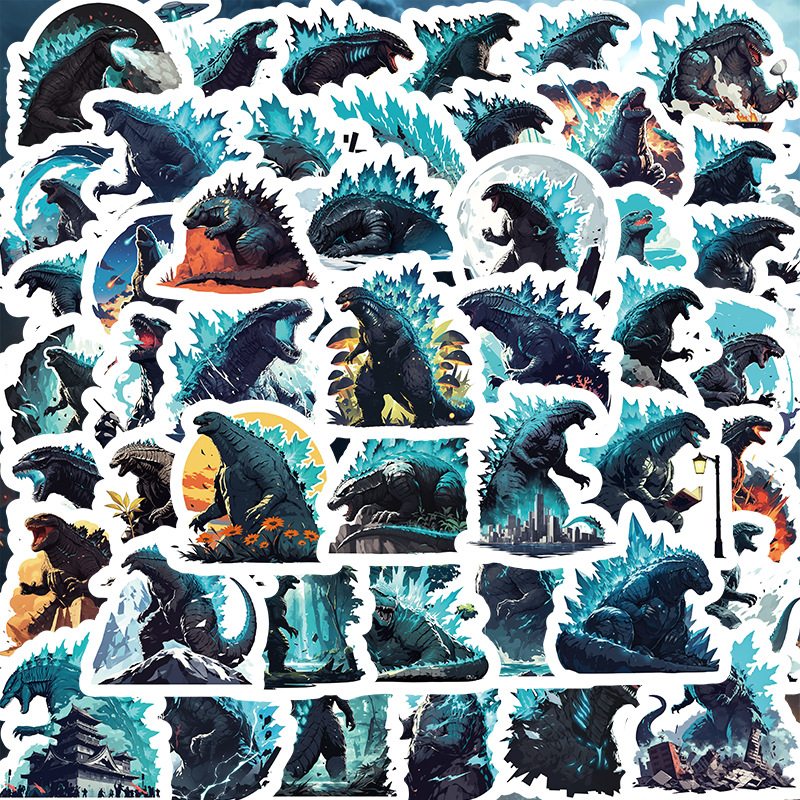 Sticker Luggage Decorative - 55pcs Godzilla Cool Graffiti Sticker Luggage