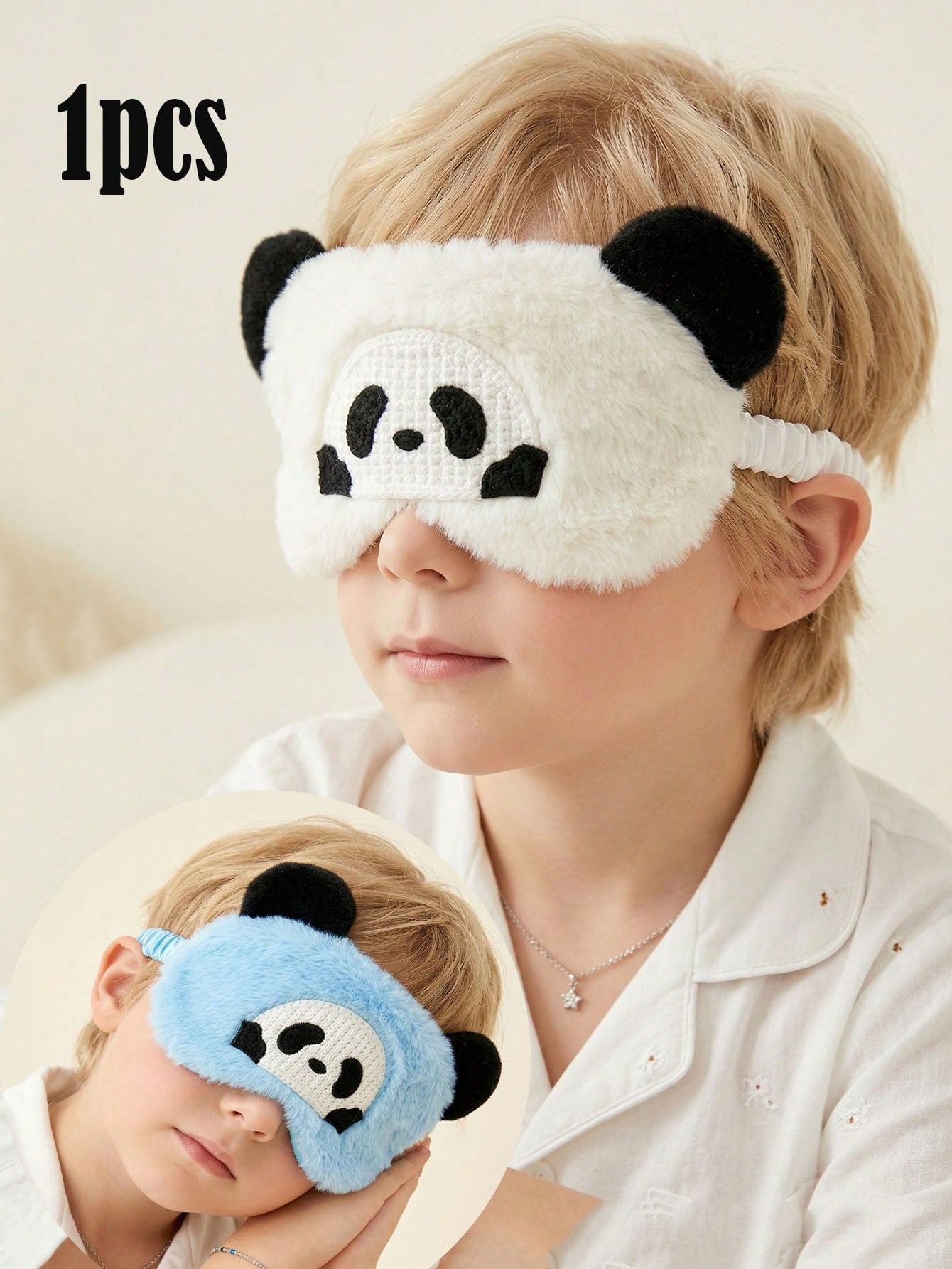 Travel Accessories Us - 1pc 14-16Y Plush Panda Sleep Eye