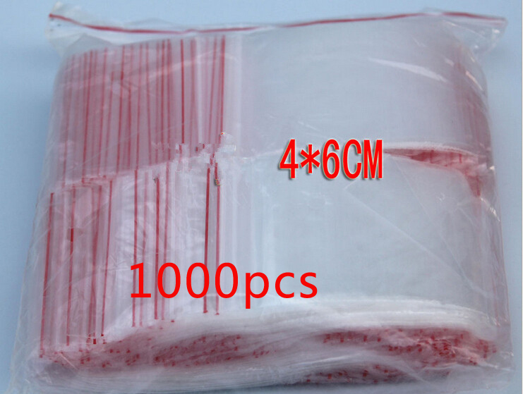 Travel Ziplock Bags - 1000pcs 4x6cm pe transparent travel gift