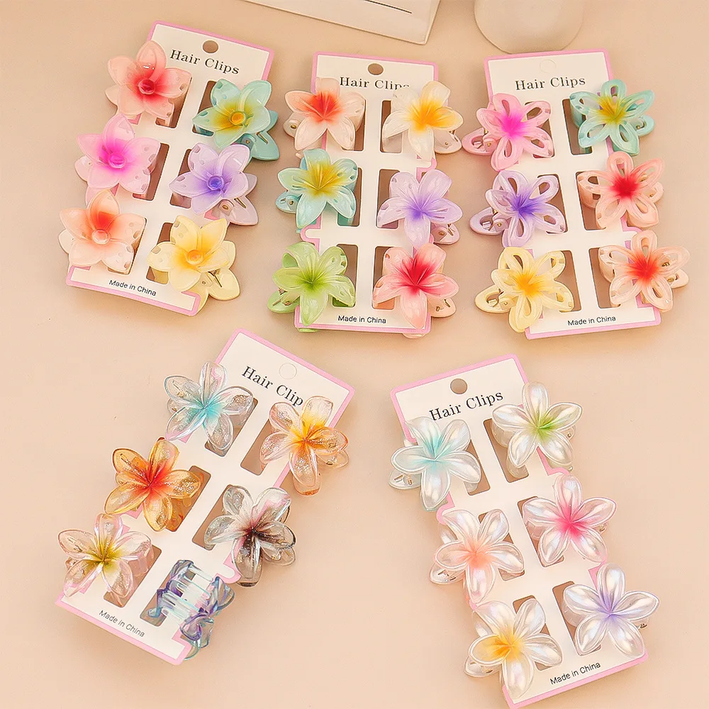 Travel Accessories For Elderly - 6Pcs Fashion Colorful Transparent Flower Small