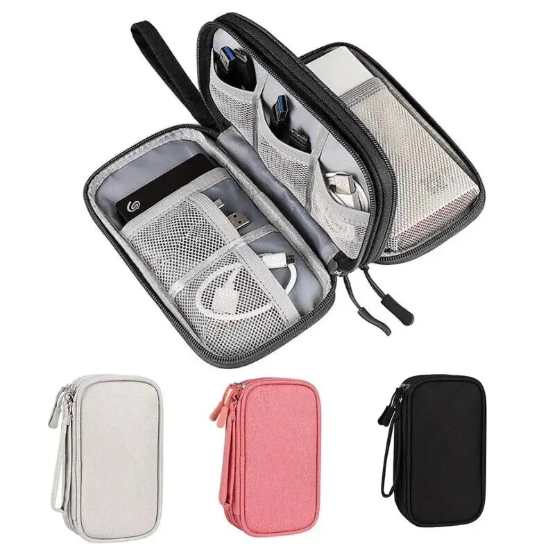 Cable Organizer Travel - 1PCS Grey/Black/Pink/Navy NEW Travel Organizer Bag