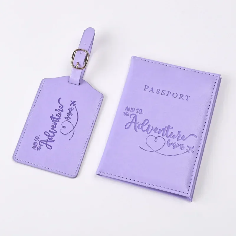 Travel Accessories In Bulk - New Purple PU Leather Passport Holder