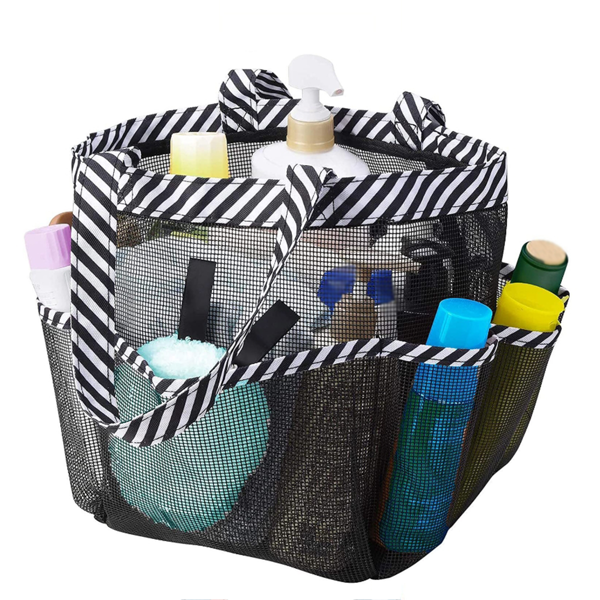 Travel Accessories Toiletry Bag - Striped Toiletry Bag Unisex Bathroom Foldable