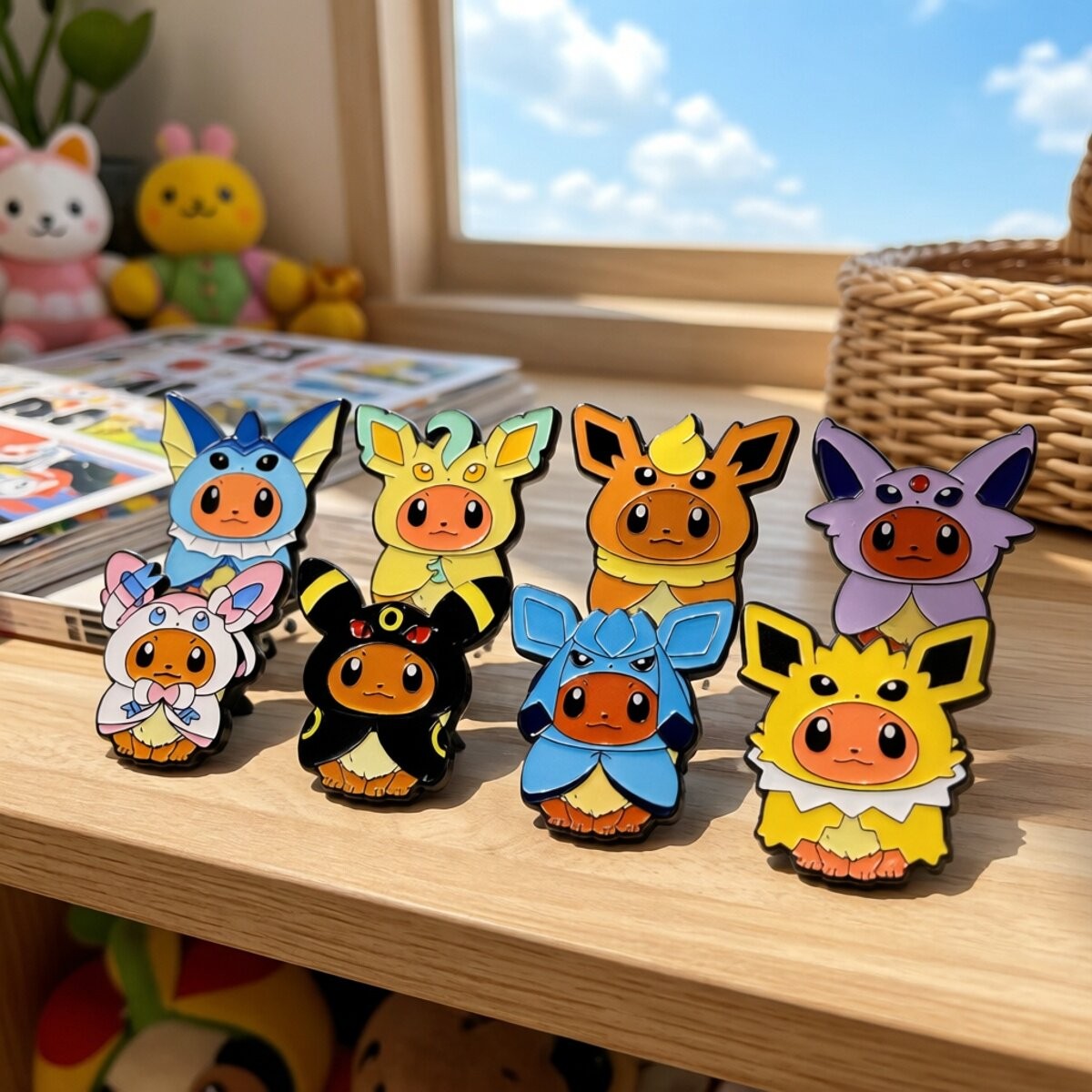 Travel Accessories For Japan - Kawaii Pokemon Anime Eevee Cos Vaporeon