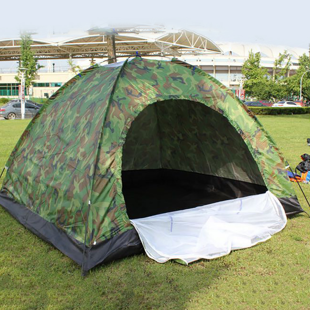 Travel Accessories You Need - Camping Tent 5-6 Person Single-layer Camouflage