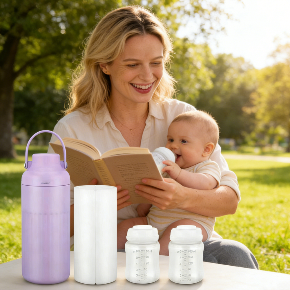 Travel Accessories Bottles - Portable Breast Milk Cooler for Travel,