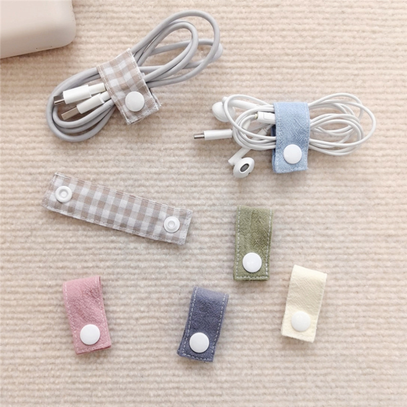 Cable Organizer Travel - Fabric Cable Organizer Reusable Ties for