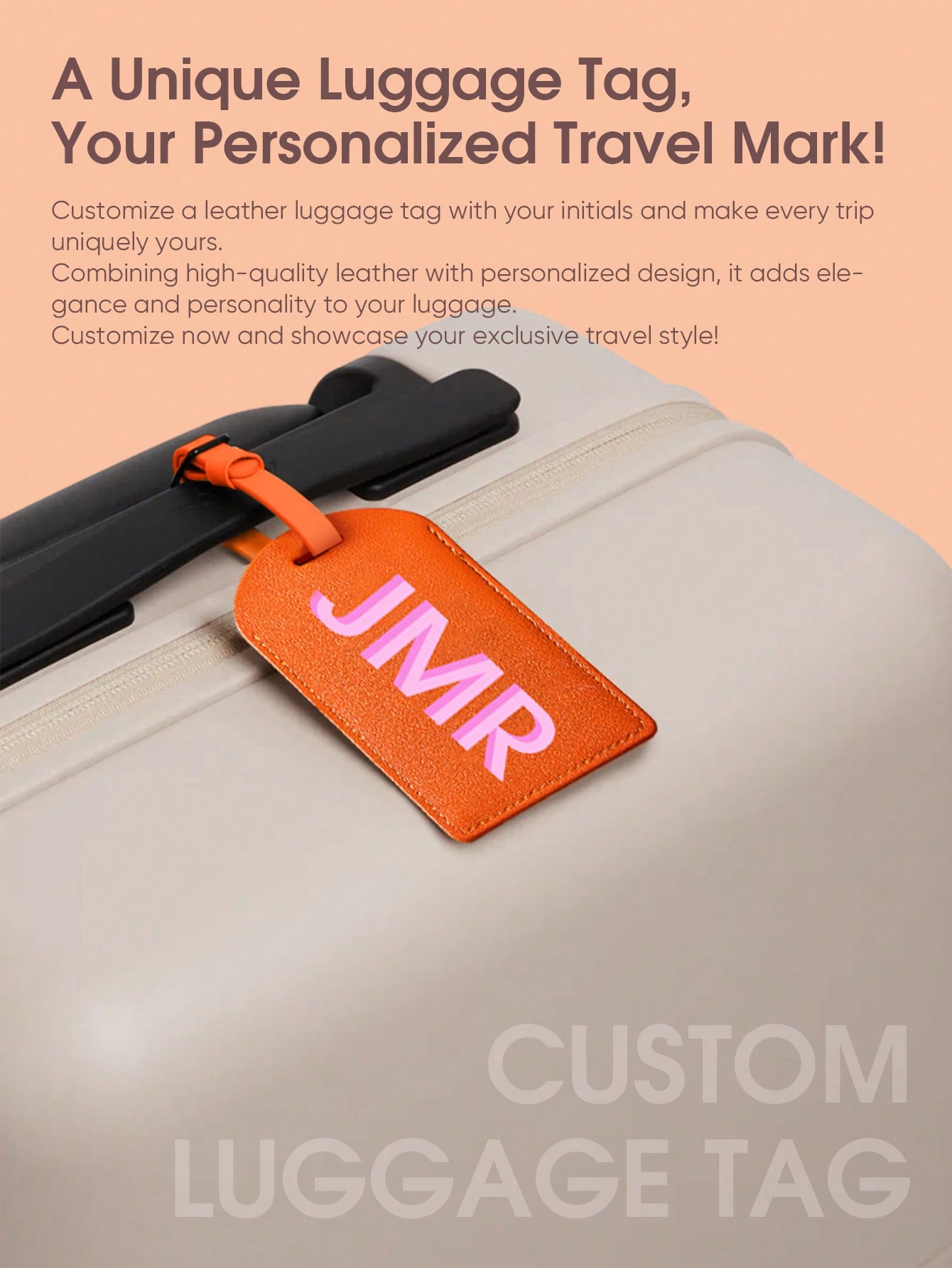 Personalized Initial Luggage T - Travel Accessories Bag For Men recension och pris