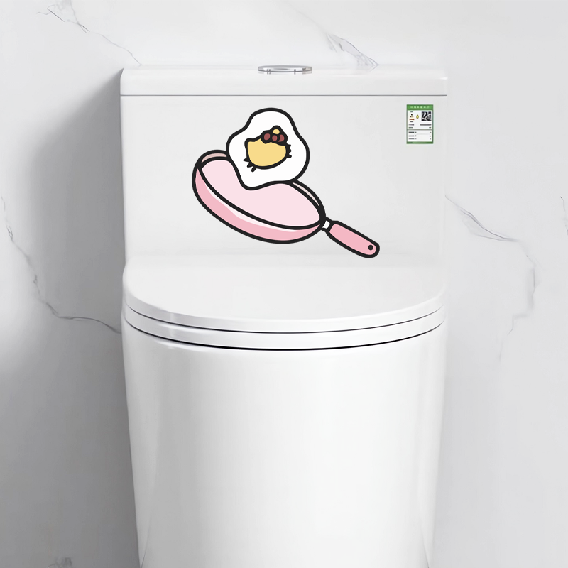 Cute Sanrio Hello Kitty Toilet - Sticker Luggage Decorative recension och pris
