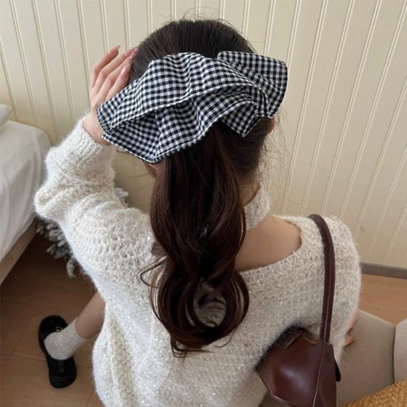 Extra Large Plaid Hair Ties El - Travel Accessories High End recension och pris
