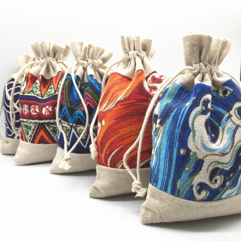 Ethnic Style Drawstring Bag Je - Cable Organizer Travel recension och pris