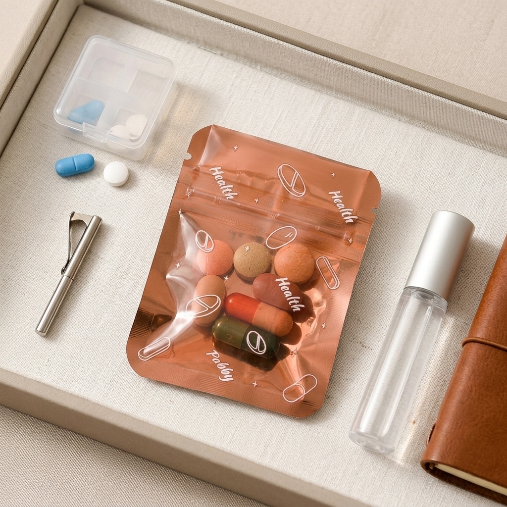 30pcs PET Pill-Storage Bag for - Travel Ziplock Bags recension och pris