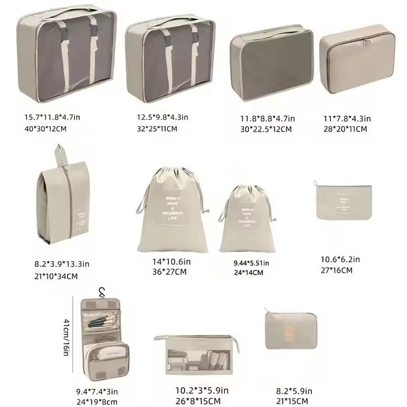 Travel Storage Bags Set 7/8/9/ - Travel Accessories Toiletry Bag recension och pris