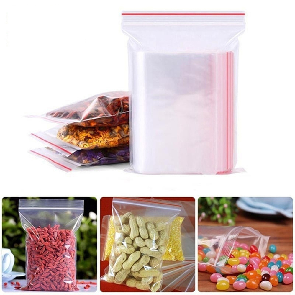 100-1000Pcs Small Zip Lock Pla - Travel Ziplock Bags recension och pris