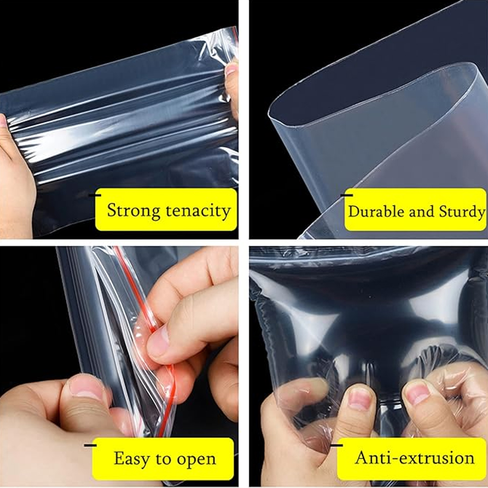 100-1000Pcs Small Zip Lock Pla - Travel Ziplock Bags recension och pris