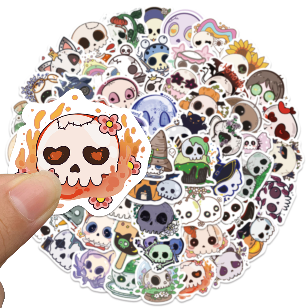 60pcs Halloween Skull Sticker  - Sticker Luggage Decorative recension och pris