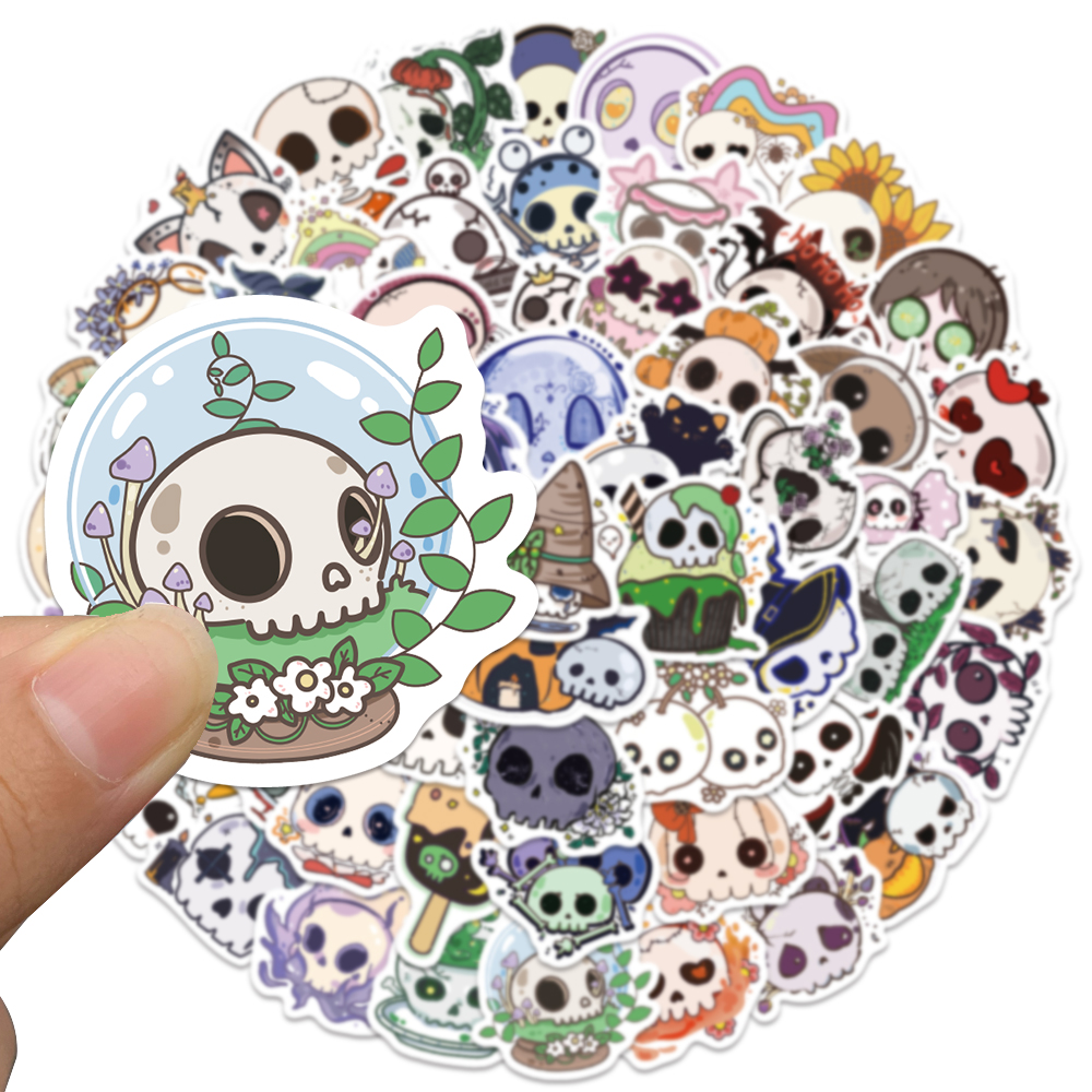 60pcs Halloween Skull Sticker  - Sticker Luggage Decorative recension och pris
