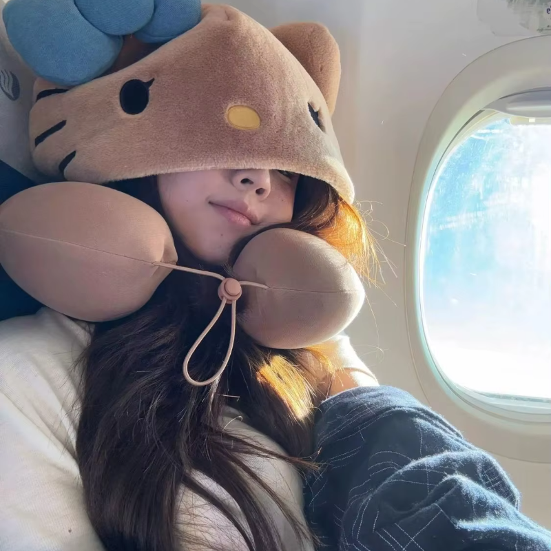 Kawaii hooded U-shaped neck pi - Travel Accessories For Japan recension och pris