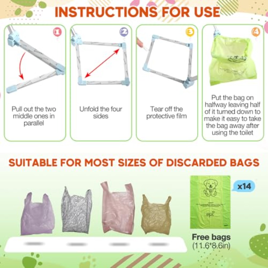 Dog Pooper Scooper, Foldable D - Travel Accessories You Need recension och pris