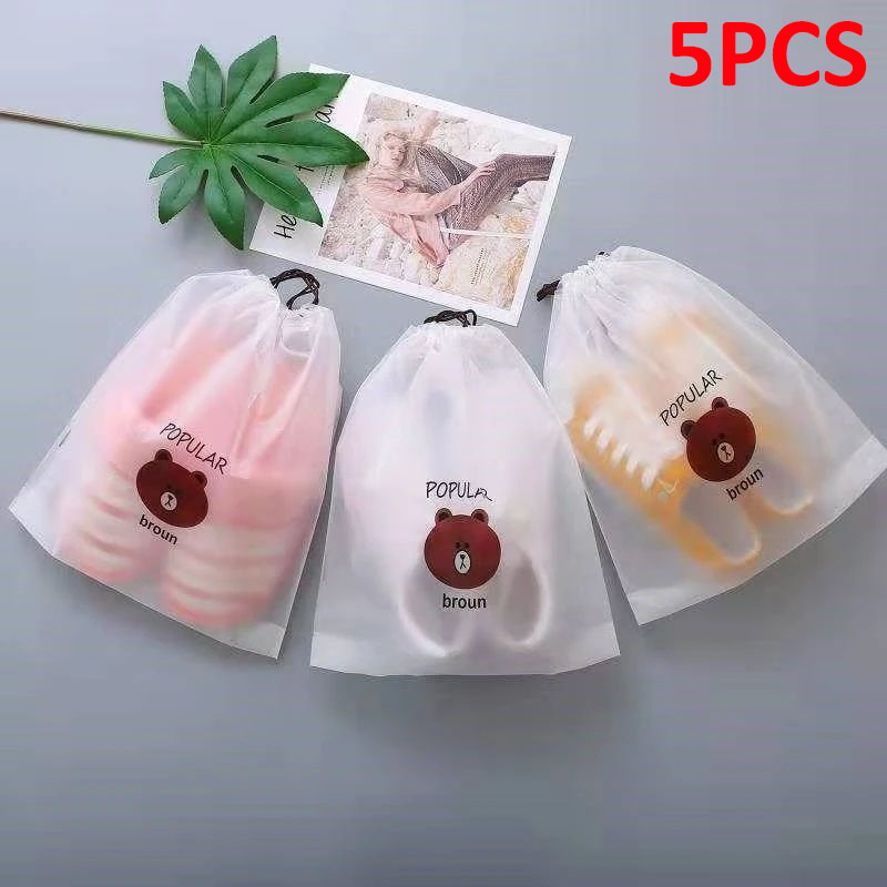 5PCS Shoe dust storage bag Zip - Travel Ziplock Bags recension och pris