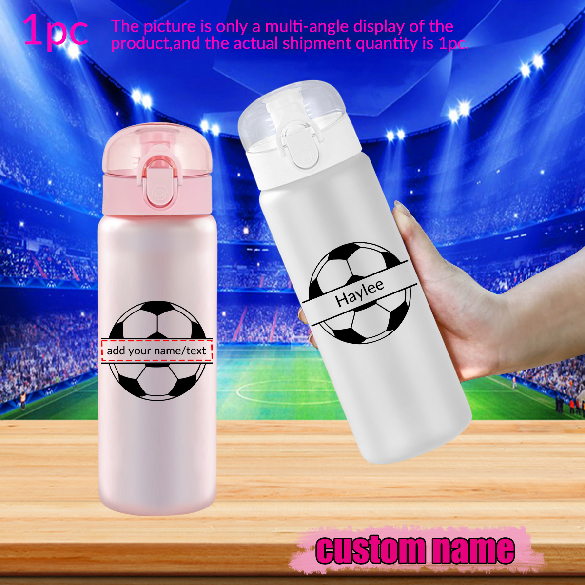 1pc Customized Sports Water Bo - Travel Accessories Bottles recension och pris