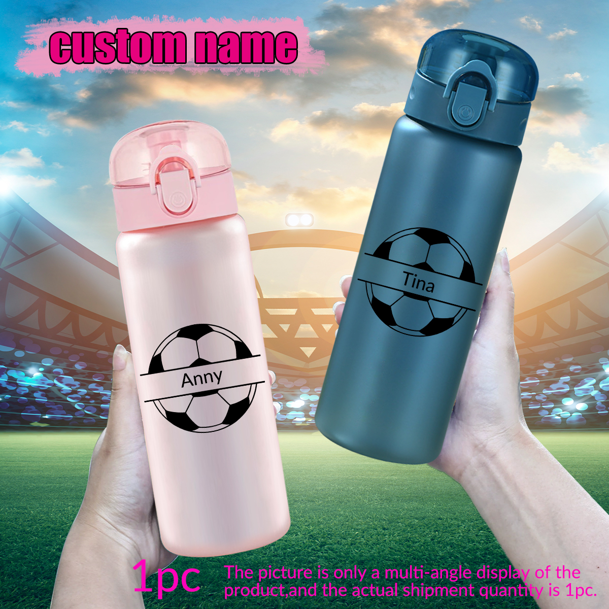 1pc Customized Sports Water Bo - Travel Accessories Bottles recension och pris