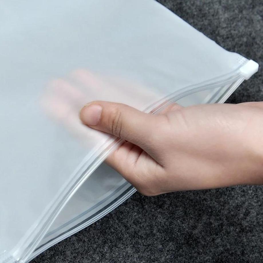 Portable Frosted Clear Plastic - Travel Ziplock Bags recension och pris