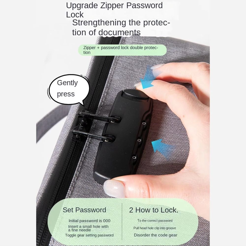 Oxford Fabric Password Lock Ba - Travel Ziplock Bags recension och pris