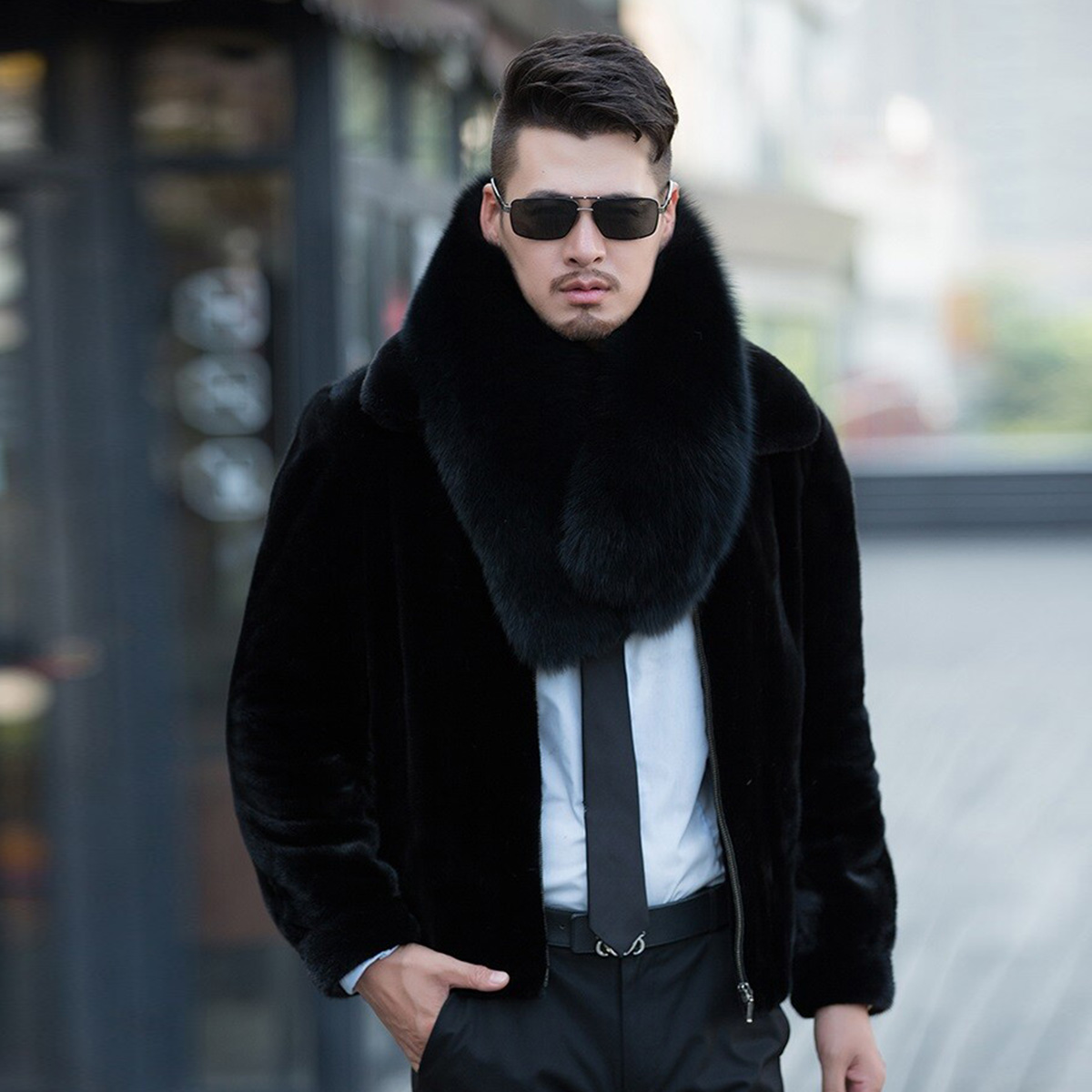 Genuine Fox Fur Scarf Winter A - Travel Accessories For Elderly recension och pris