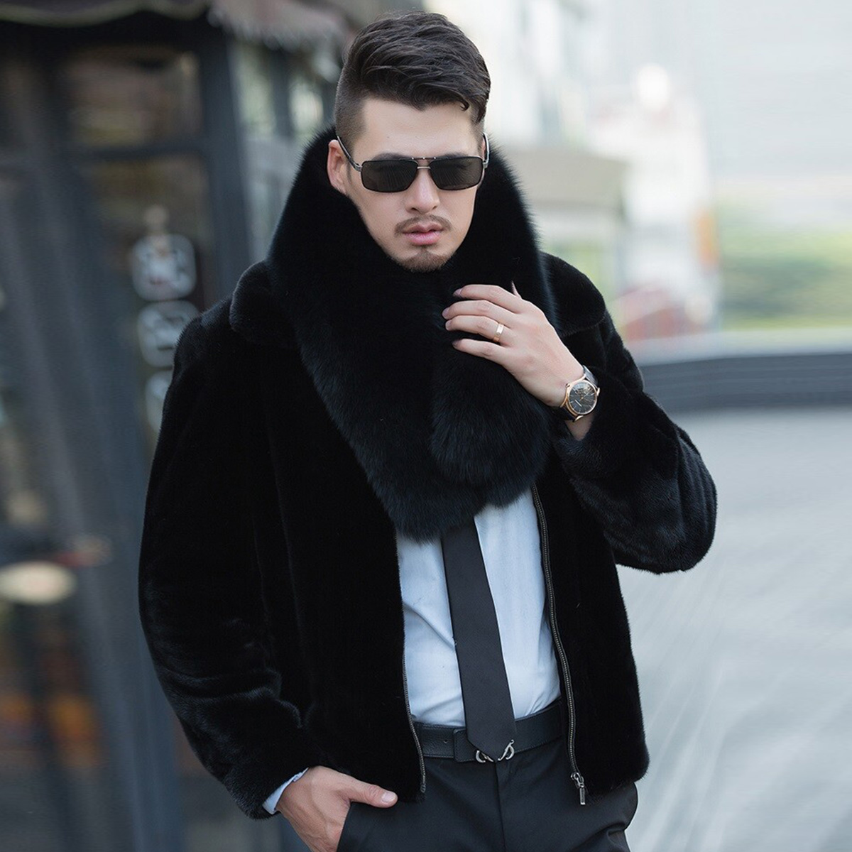 Genuine Fox Fur Scarf Winter A - Travel Accessories For Elderly recension och pris