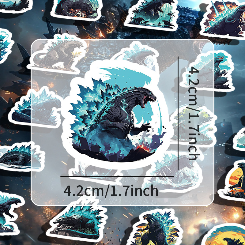 55pcs Godzilla Cool Graffiti S - Sticker Luggage Decorative recension och pris