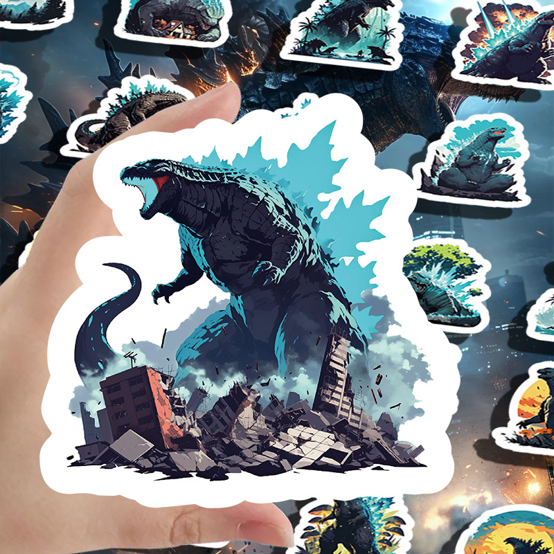 55pcs Godzilla Cool Graffiti S - Sticker Luggage Decorative recension och pris
