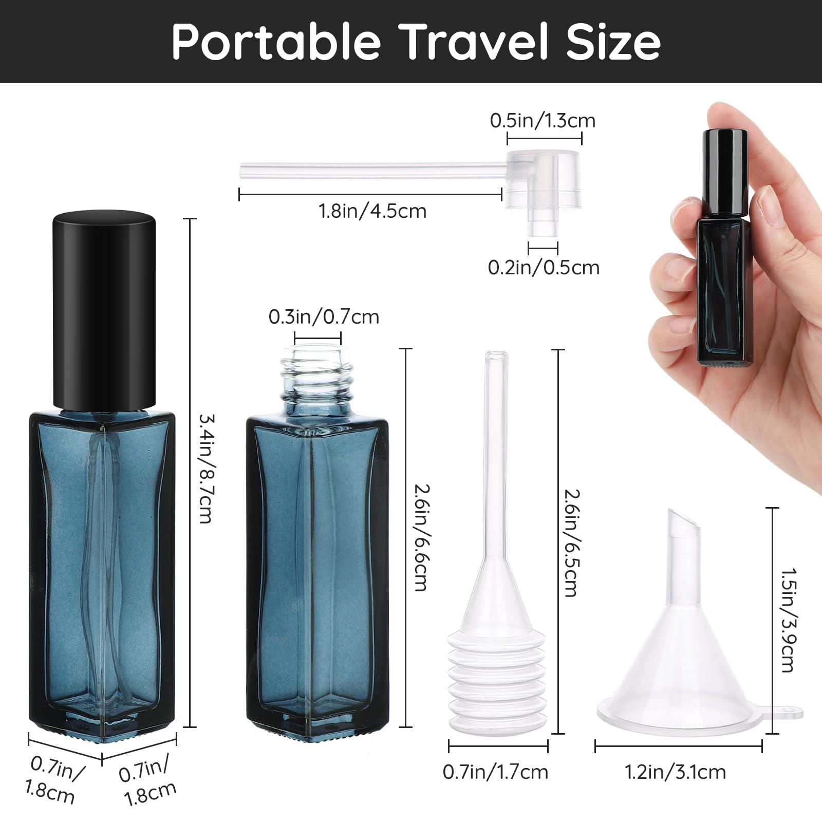 10pcs Perfume Bottle Spray Emp - Travel Accessories High End recension och pris