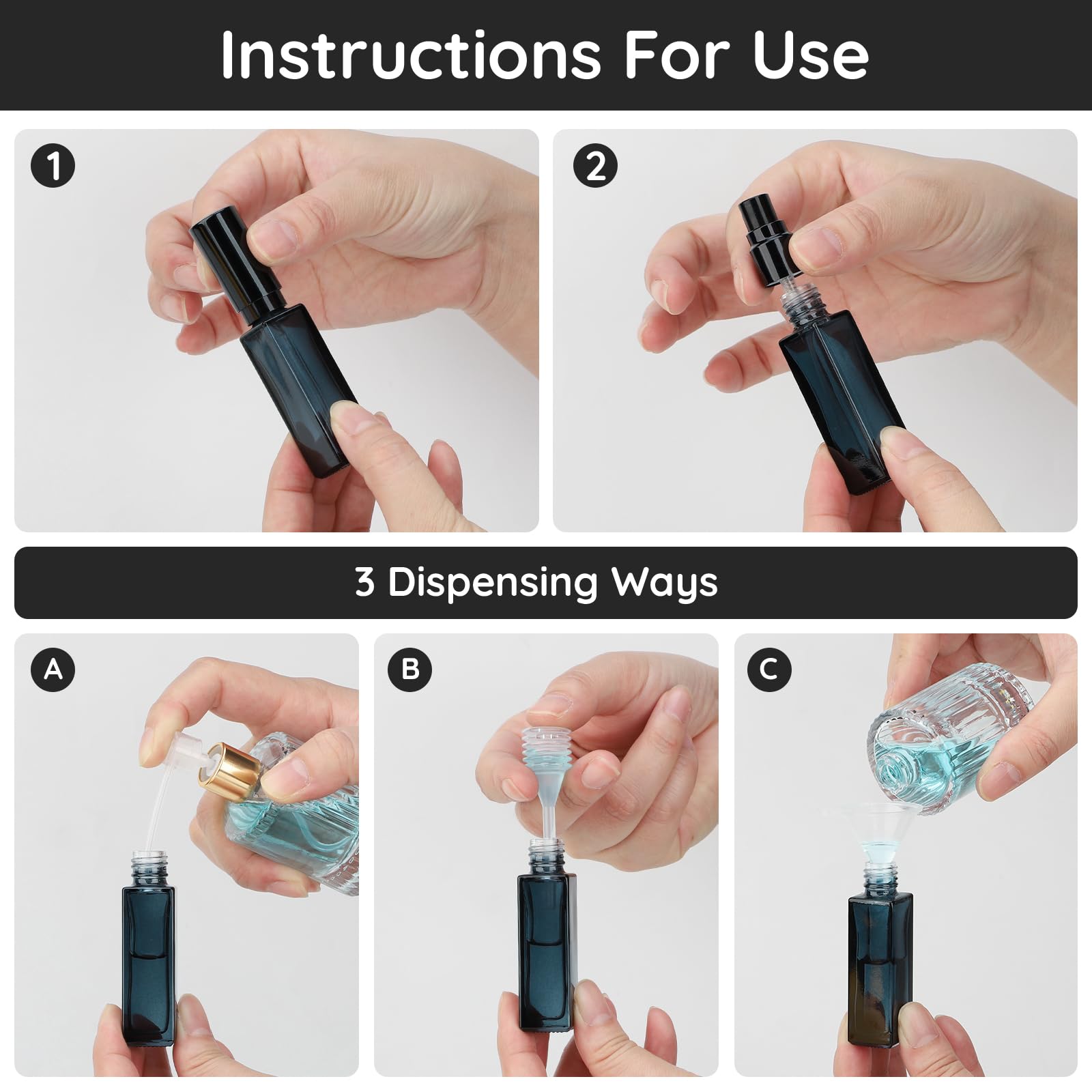 10pcs Perfume Bottle Spray Emp - Travel Accessories High End recension och pris
