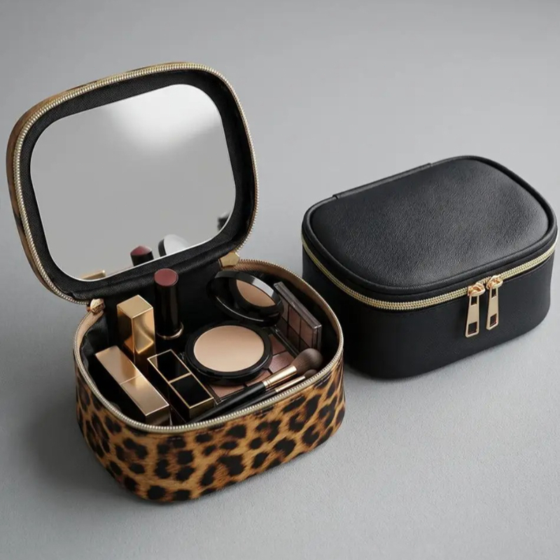 2026 New Makeup Bag with Mirro - Travel Accessories Toiletry Bag recension och pris