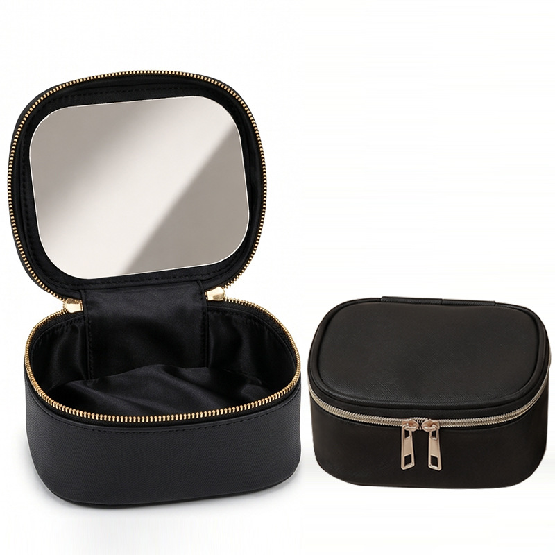 2026 New Makeup Bag with Mirro - Travel Accessories Toiletry Bag recension och pris