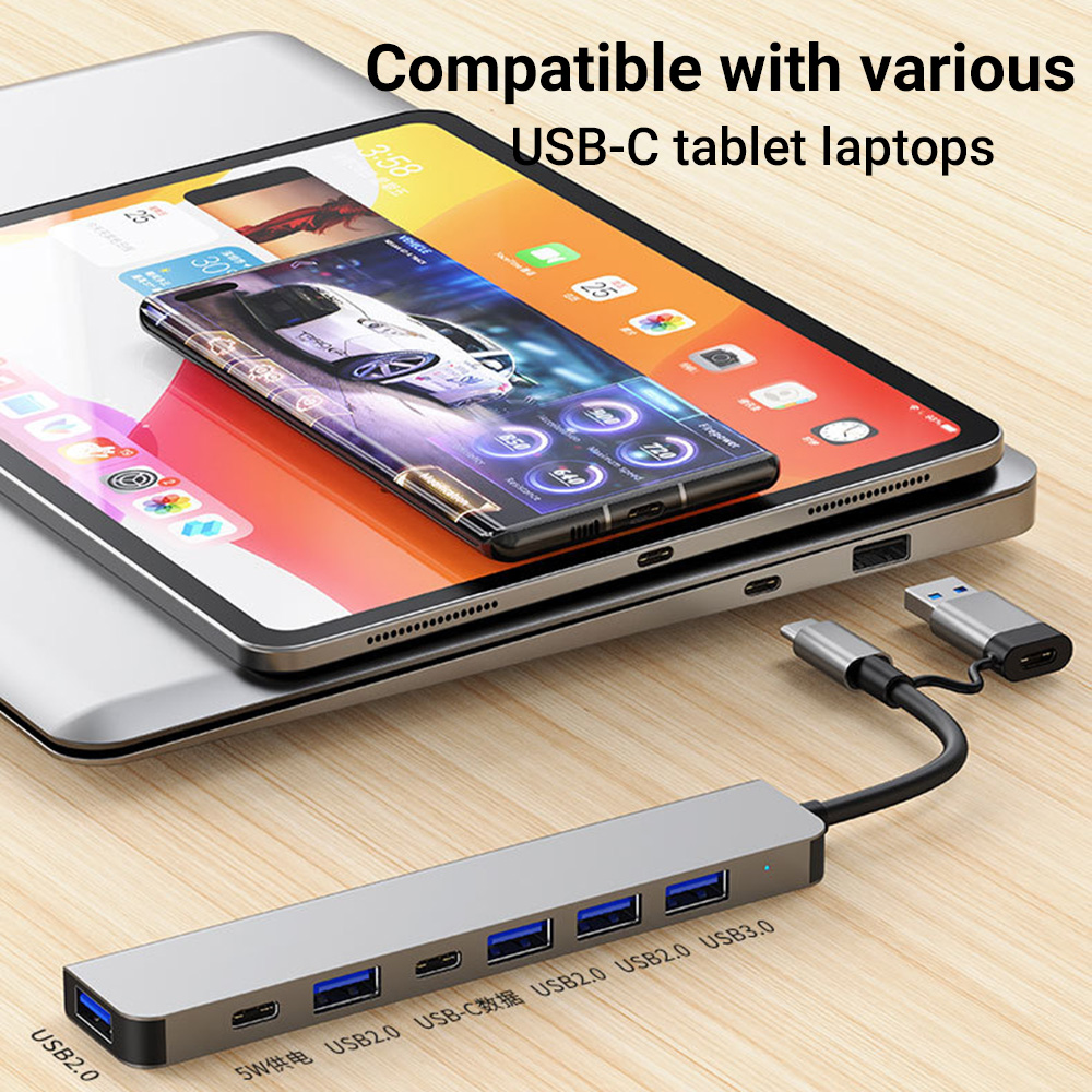 7-in-1 Dual-Head USB-C&USB Doc - Travel Accessories You Need recension och pris