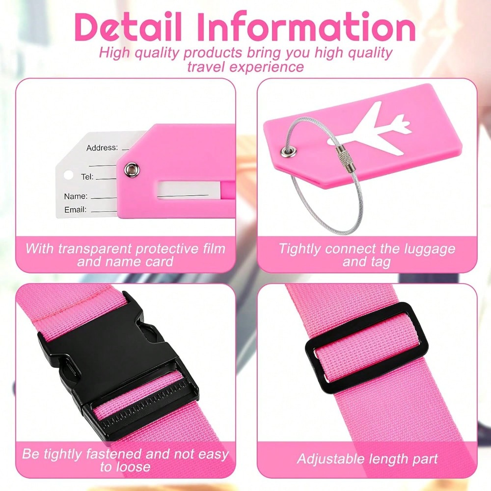 Luggage Strap Set with Luggage - Travel Accessories In Bulk recension och pris