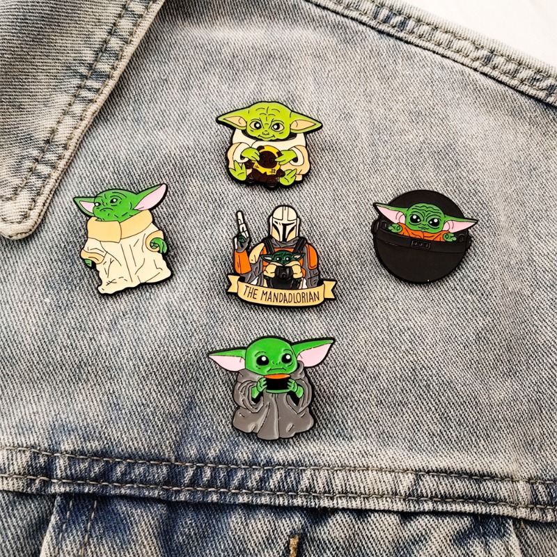 5pcs Cute cartoon Yoda badge s - Travel Accessories Cute recension och pris