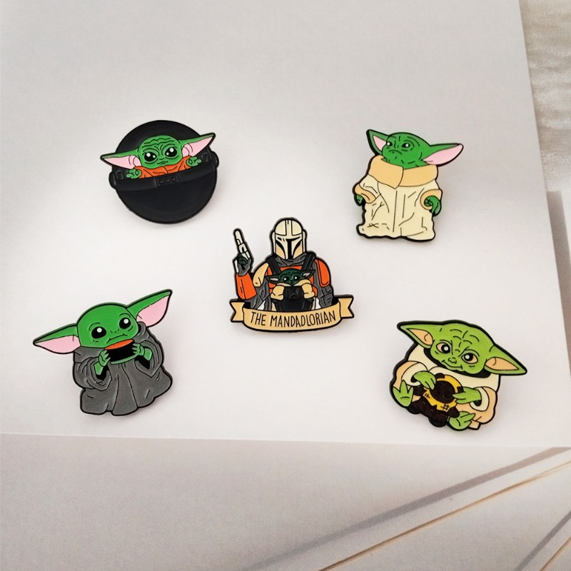 5pcs Cute cartoon Yoda badge s - Travel Accessories Cute recension och pris