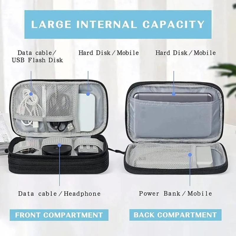 1PCS Grey/Black/Pink/Navy NEW  - Cable Organizer Travel recension och pris